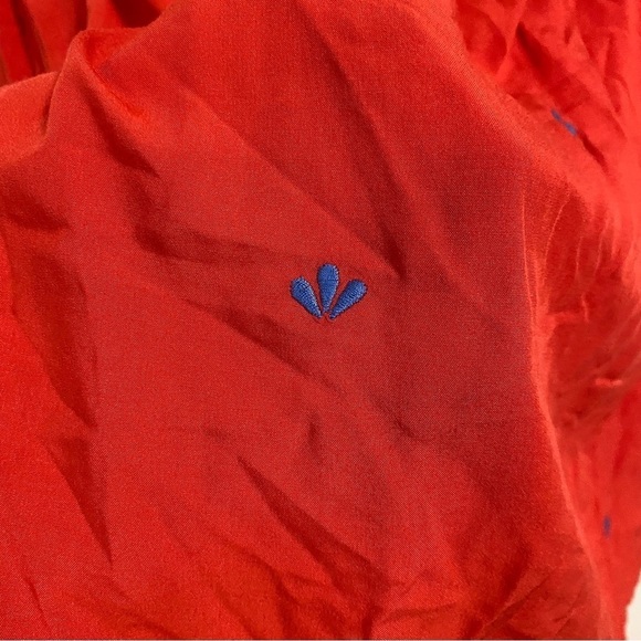 Umgee Embroidered Sleeveless Mini Dress Red Orange Size Large - Picture 8 of 14